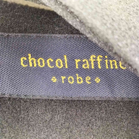 ショコラフィネローブ chocol raffine robe ノーカラーコート レディース